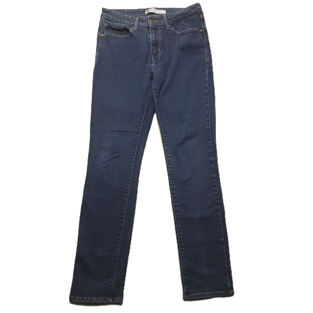 Levi's Women's 8M Jeans Mid Rise Skinny Dark Wash Blue Denim